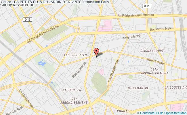 plan association Les Petits Plus Du Jardin D'enfants Paris