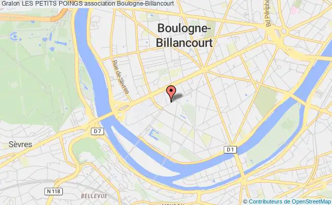 plan association Les Petits Poings Boulogne-Billancourt