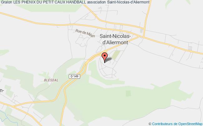 plan association Les Phenix Du Petit Caux Handball Saint-Nicolas-d'Aliermont