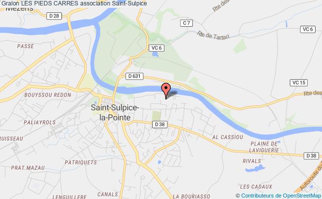 plan association Les Pieds Carres Saint-Sulpice