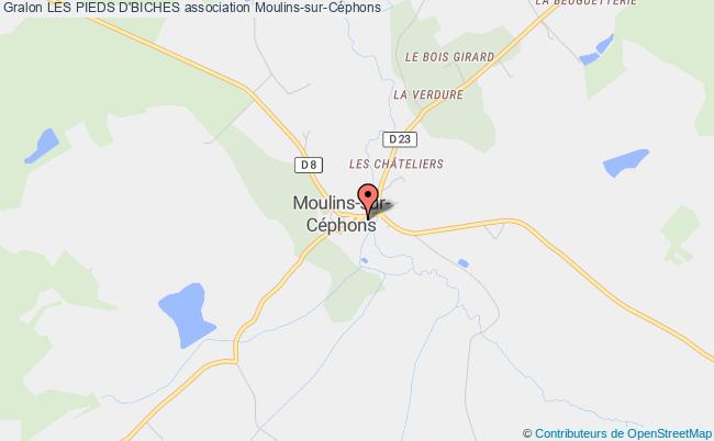 plan association Les Pieds D'biches Moulins-sur-Céphons