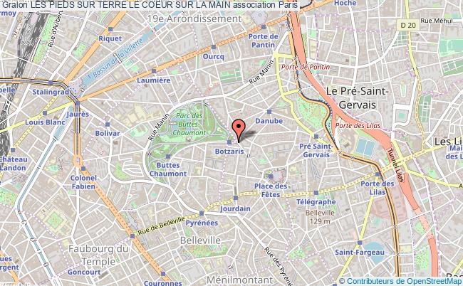 plan association Les Pieds Sur Terre Le Coeur Sur La Main Paris