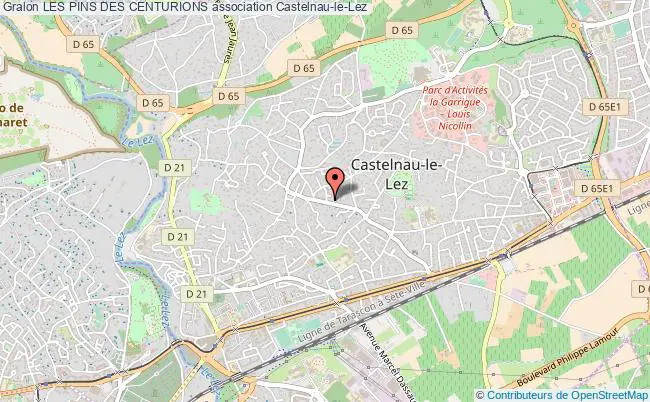 plan association Les Pins Des Centurions Castelnau-le-Lez