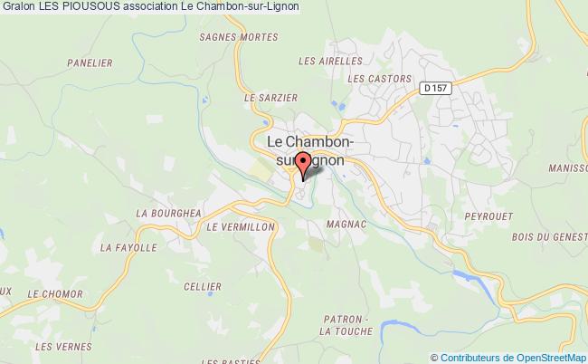 plan association Les Piousous Chambon-sur-Lignon