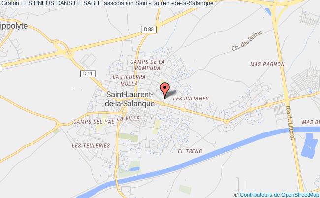 plan association Les Pneus Dans Le Sable Saint-Laurent-de-la-Salanque
