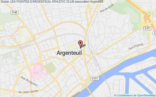 plan association Les Pointes D'argenteuil Athletic Club Argenteuil