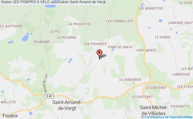 plan association Les Pompes À VÉlo Saint-Amand-de-Vergt