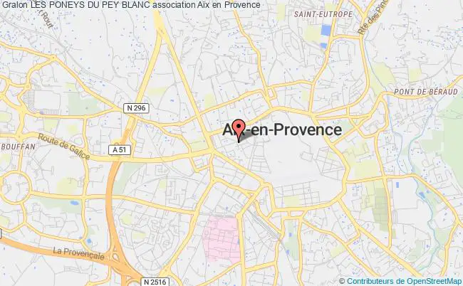 plan association Les Poneys Du Pey Blanc Aix-en-Provence