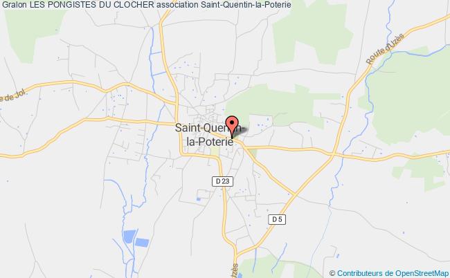 plan association Les Pongistes Du Clocher Saint-Quentin-la-Poterie