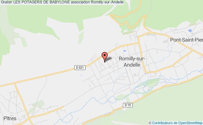 plan association Les Potagers De Babylone Romilly-sur-Andelle