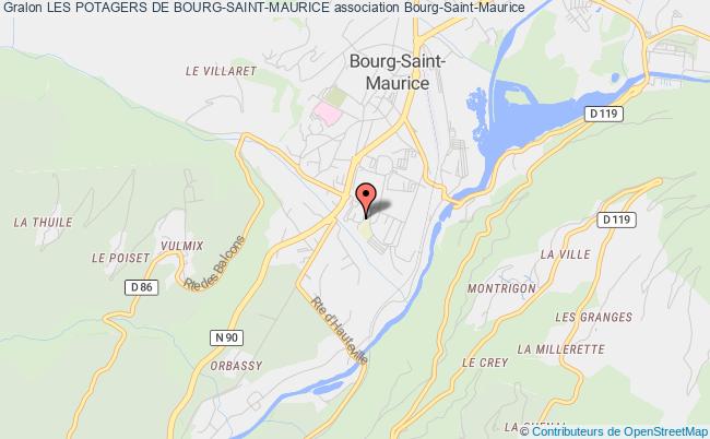 plan association Les Potagers De Bourg-saint-maurice Bourg-Saint-Maurice