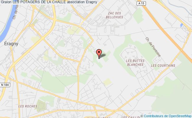 plan association Les Potagers De La Challe Éragny-sur-Oise