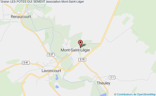 plan association Les Potes Qui SÈment Mont-Saint-Léger