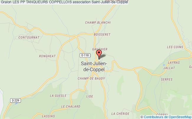 plan association Les Pp Tanqueurs Coppellois Saint-Julien-de-Coppel