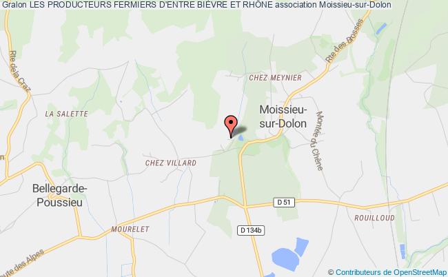 plan association Les Producteurs Fermiers D'entre BiÈvre Et RhÔne Moissieu-sur-Dolon