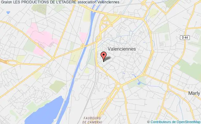 plan association Les Productions De L'etagere Valenciennes
