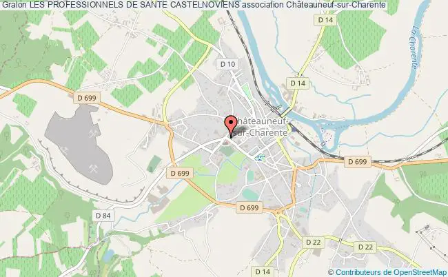 plan association Les Professionnels De Sante Castelnoviens Châteauneuf-sur-Charente