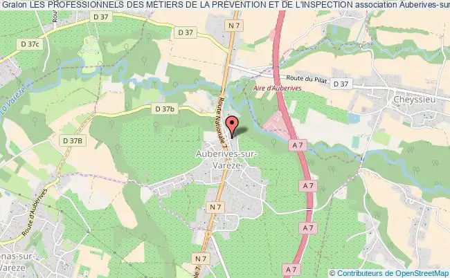 plan association Les Professionnels Des MÉtiers De La PrÉvention Et De L'inspection Auberives-sur-Varèze