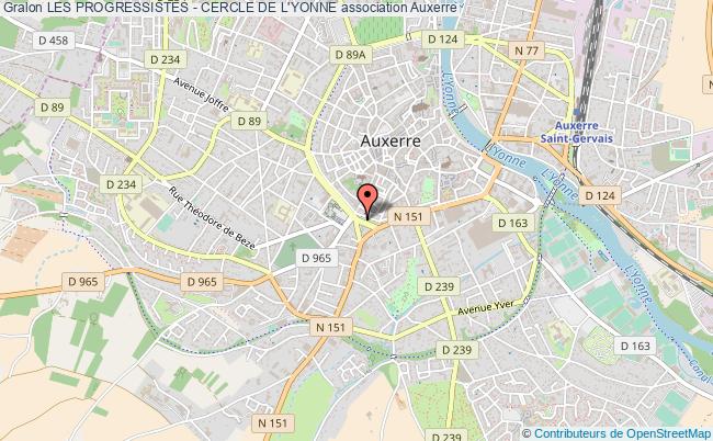 plan association Les Progressistes - Cercle De L'yonne Auxerre