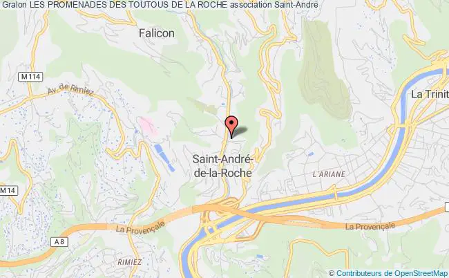 plan association Les Promenades Des Toutous De La Roche Saint-André-de-la-Roche