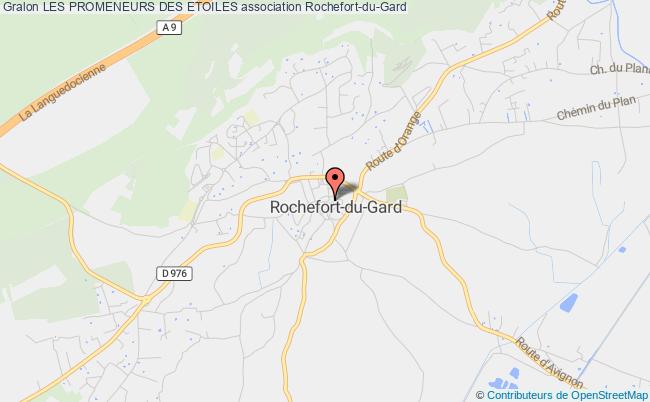 plan association Les Promeneurs Des Etoiles Rochefort-du-Gard