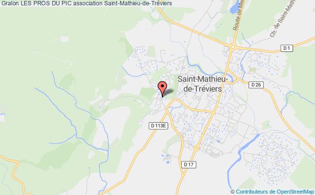 plan association Les Pros Du Pic Saint-Mathieu-de-Tréviers