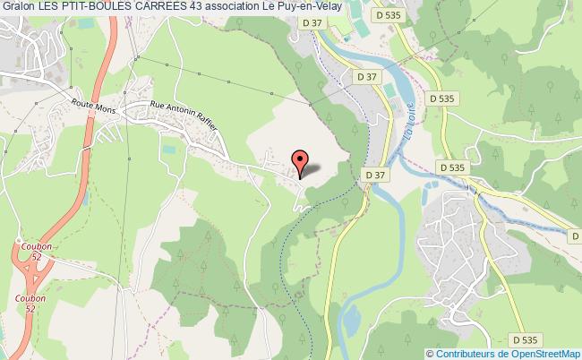 plan association Les Ptit-boules Carrees 43 Le    Puy-en-Velay