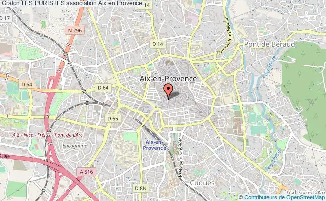 plan association Les Puristes Aix-en-Provence