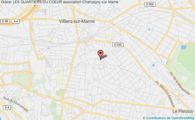 plan association Les Quartiers Du Coeur Champigny-sur-Marne