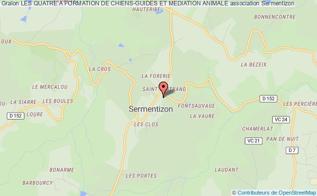 LES QUATRE A FORMATION DE CHIENS-GUIDES ET MEDIATION ANIMALE