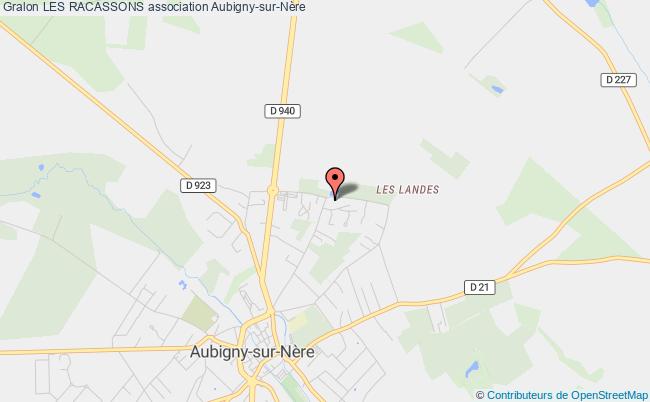 plan association Les Racassons Aubigny-sur-Nère