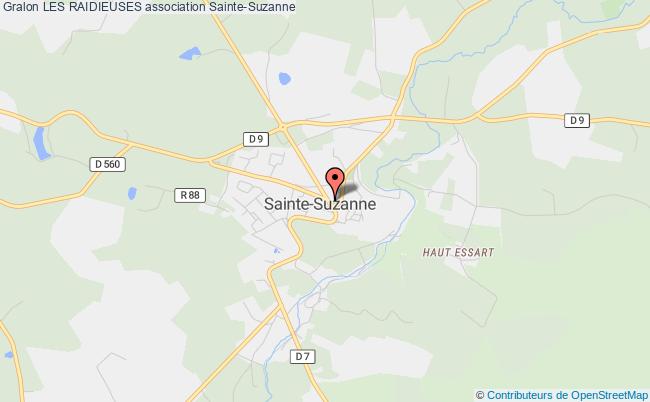 plan association Les Raidieuses Sainte-Suzanne-et-Chammes