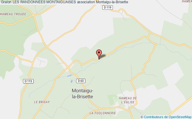 plan association Les Randonnees Montaiguaises Montaigu-la-Brisette