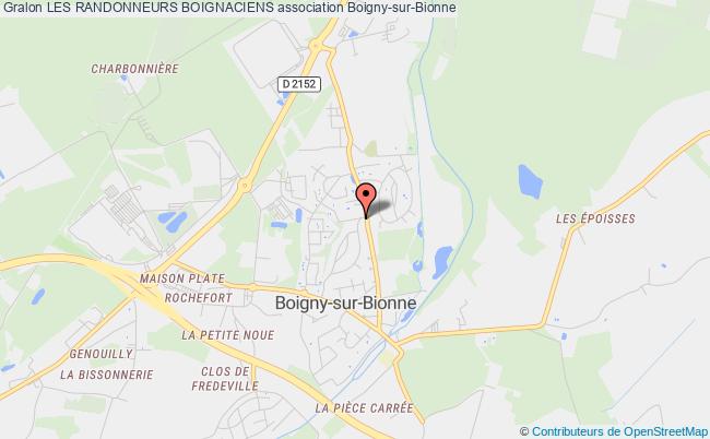 plan association Les Randonneurs Boignaciens Boigny sur Bionne