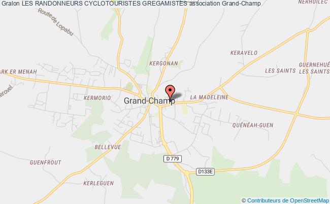 plan association Les Randonneurs Cyclotouristes Gregamistes Grand-Champ