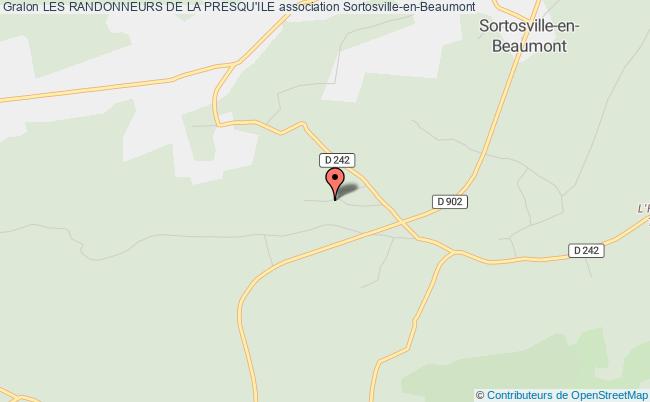 plan association Les Randonneurs De La Presqu'ile Sortosville-en-Beaumont