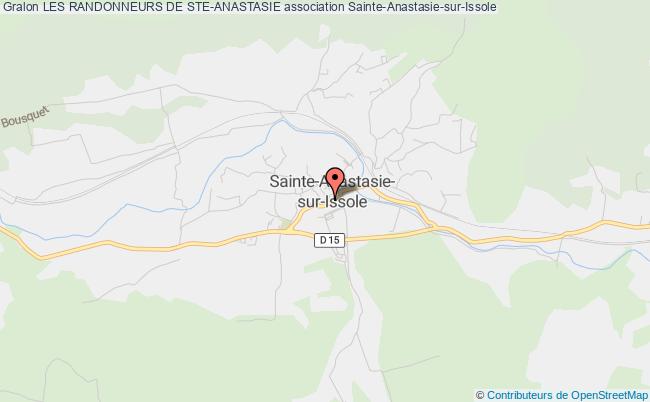 plan association Les Randonneurs De Ste-anastasie Sainte-Anastasie-sur-Issole
