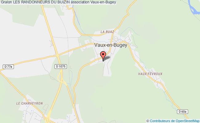 plan association Les Randonneurs Du Buizin Vaux-en-Bugey