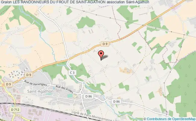 plan association Les Randonneurs Du Frout De Saint-agathon Saint-Agathon
