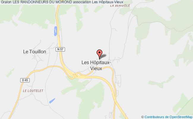 plan association Les Randonneurs Du Morond Hôpitaux-Vieux