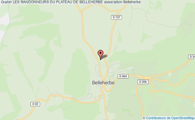 plan association Les Randonneurs Du Plateau De Belleherbe Belleherbe