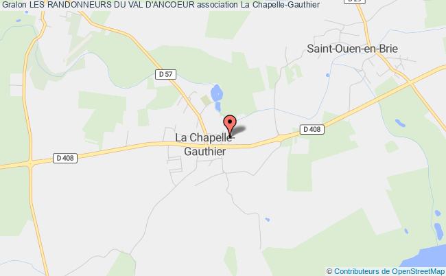 plan association Les Randonneurs Du Val D'ancoeur Chapelle-Gauthier