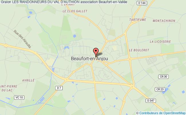 plan association Les Randonneurs Du Val D'authion Beaufort-en-Anjou