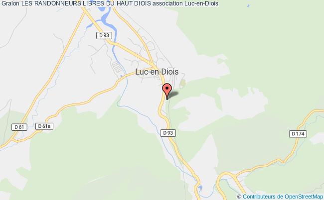 plan association Les Randonneurs Libres Du Haut Diois 