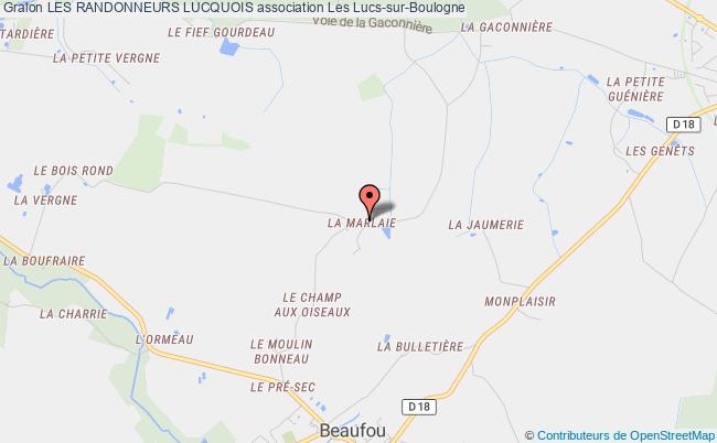 plan association Les Randonneurs Lucquois Les   Lucs-sur-Boulogne