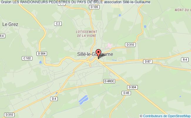 plan association Les Randonneurs Pedestres Du Pays De Sille Sillé-le-Guillaume