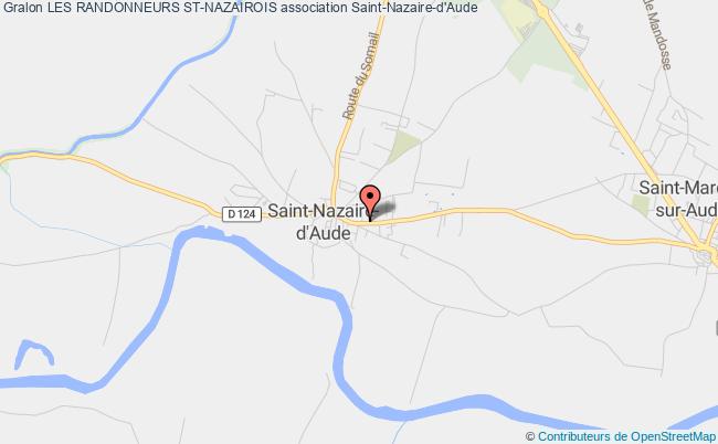 plan association Les Randonneurs St-nazairois Saint-Nazaire-d'Aude