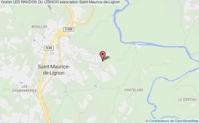 plan association Les Randos Du Lignon Saint-Maurice-de-Lignon