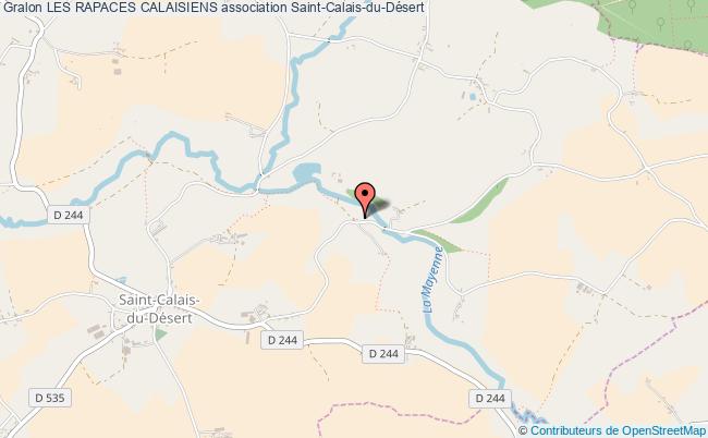 plan association Les Rapaces Calaisiens Saint-Calais-du-Désert