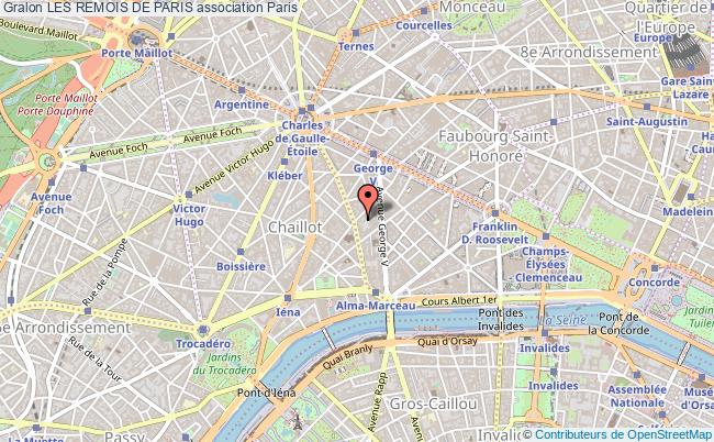 plan association Les Remois De Paris Paris 8e